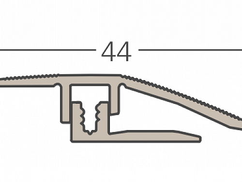Prechodový hliníkový profil PARADOR Eloxovaný hliník ušľachtilá oceľ 1744332