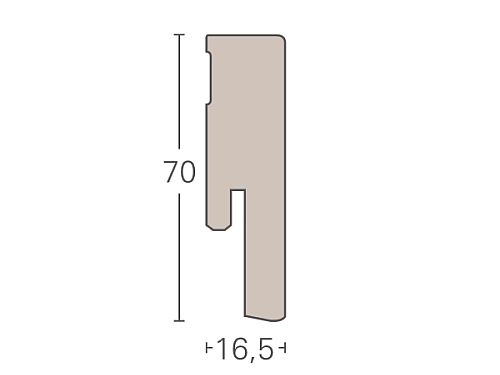 Dřevěná lišta PARADOR SL 18 Dub E030 1745224